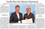 Silbernes Lorbeerblatt f�r Marina Dunstmair
